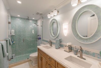 Full Bath with Intricate Tile Work