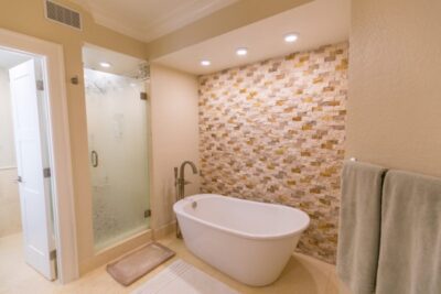 Beautiful Tile Work in Master Bathroom
