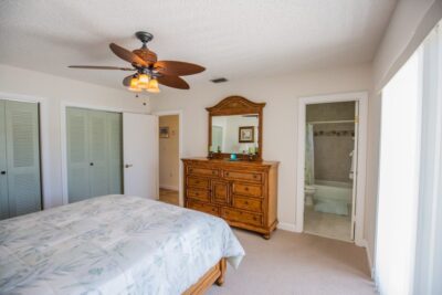 Master bedroom with ensuite bathroom