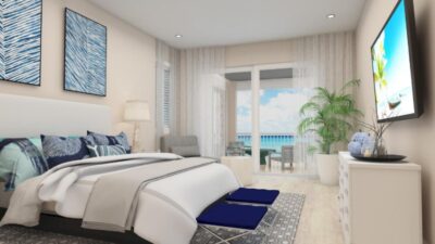 Master Bedroom with full ocean views and a porch