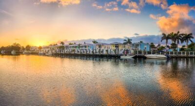 Tropical landscape in Key West, Florida
