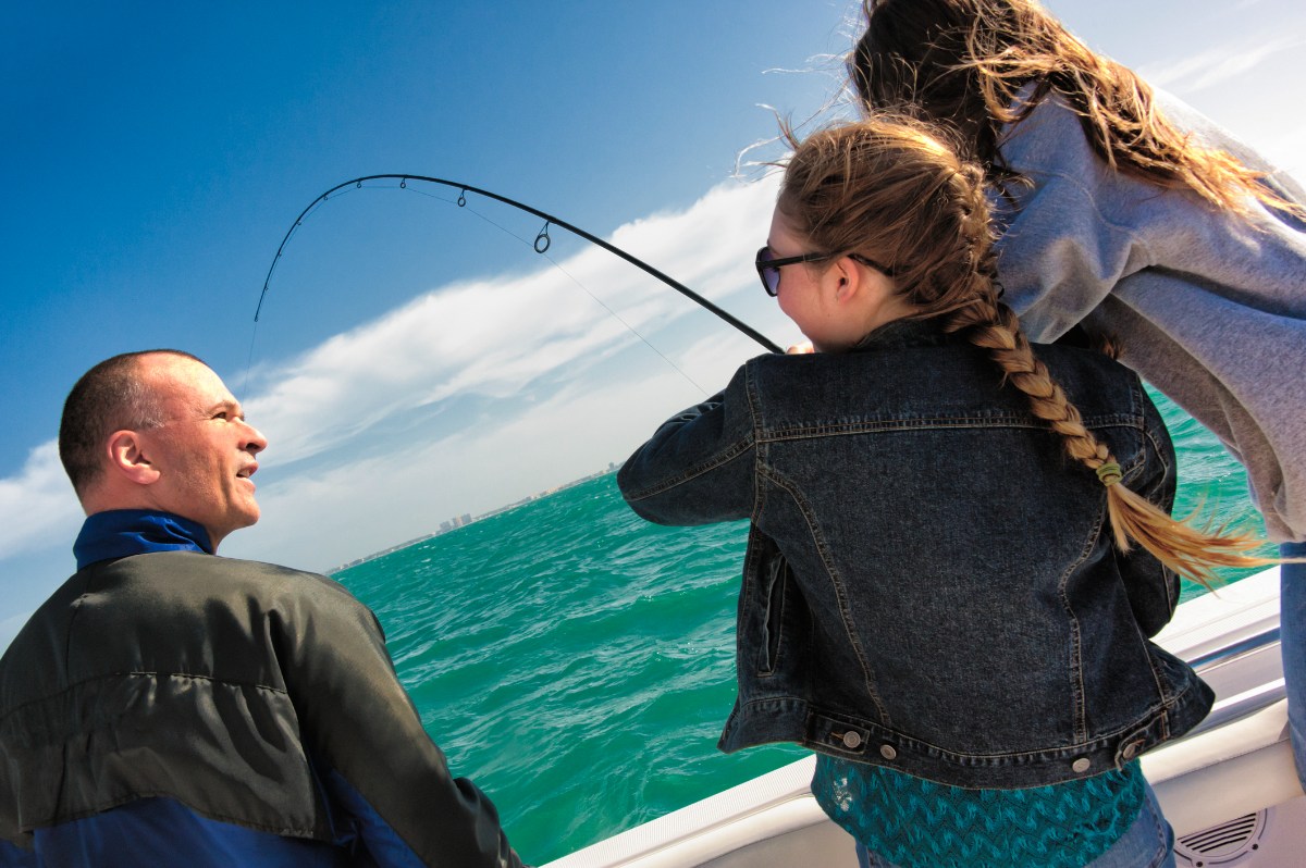 family fishing